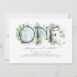 Invitation pour le 1er anniversaire du bébé verdoy