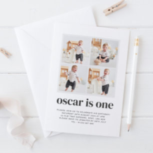 Invitation pour le 1er anniversaire d'un garçon en