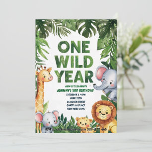 Invitation pour le 1er anniversaire : Une année fo