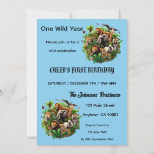 Invitation pour le 1er anniversaire - Une année sa