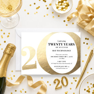 Invitation pour le 20e anniversaire de l'entrepris