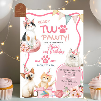 Invitation pour le 2e anniversaire de Pink Cat Rea
