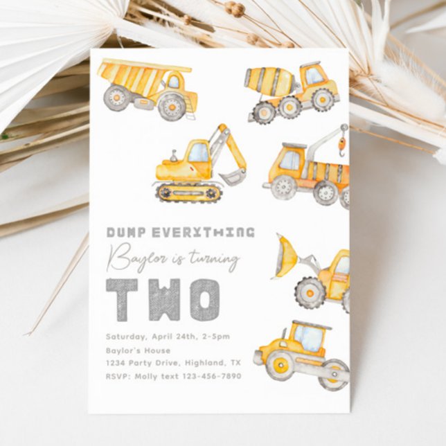 Invitation pour le 2ème anniversaire de constructi (Créateur téléchargé)