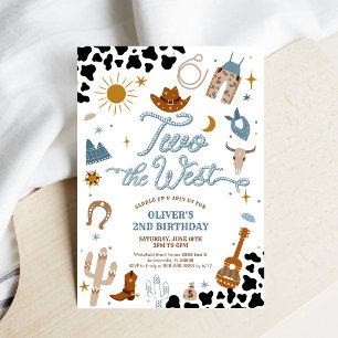 Invitation pour le 2ème anniversaire de Cowboy de 