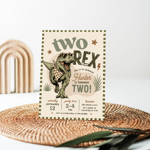 Invitation pour le 2ème anniversaire de Two Rex