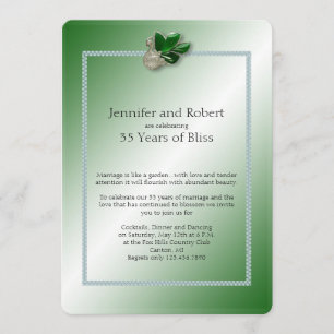 Invitation pour le 35e anniversaire de mariage de 