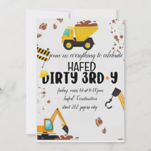 Invitation pour le 3e anniversaire sale