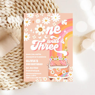 Invitation pour le 3ème anniversaire Retro Hippie