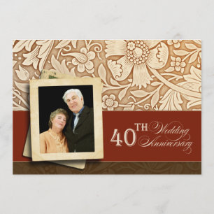 Invitation pour le 40e anniversaire