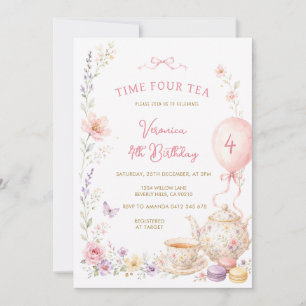 Invitation pour le 4ème anniversaire de Time Four
