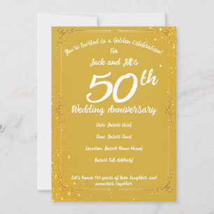 Invitation pour le 50e Anniversaire