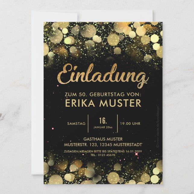 Invitation pour le 50e anniversaire de l'écriture  (Devant)