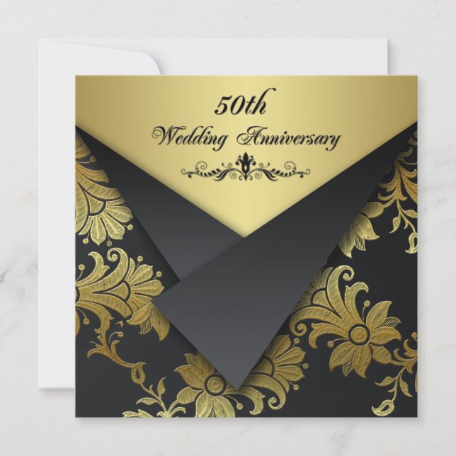 Invitation pour le 50e anniversaire de mariage FAU (Devant)