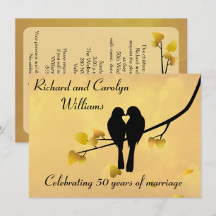 Invitation pour le 50e anniversaire de mariage Lov