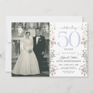 Invitation pour le 50e anniversaire de Wildflowers