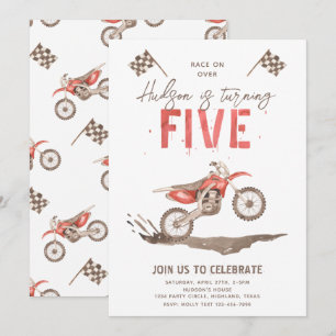 Invitation pour le 5e anniversaire trop rapide   B