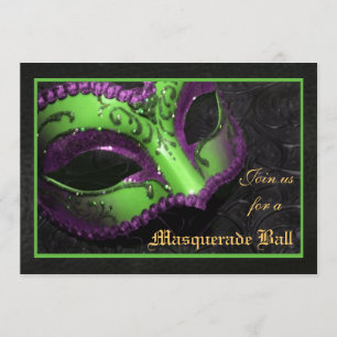 Invitation pour le Bal Masqué de Halloween avec Ma