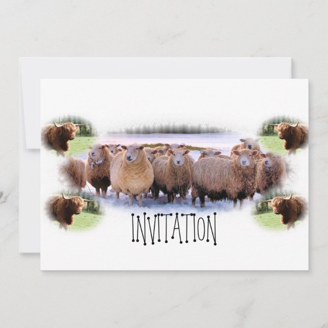 Invitation pour le BBQ ou le dîner (Devant)