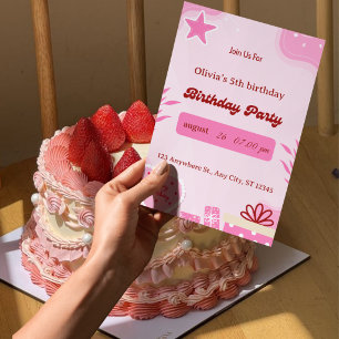 invitation pour le cinquième anniversaire des fill