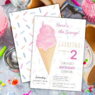 Invitation pour le deuxième anniversaire