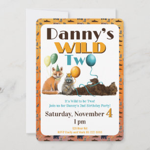 Invitation pour le deuxième anniversaire de Deux A