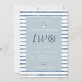 Invitation pour le deuxième anniversaire sur le th