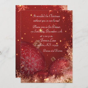 Invitation pour le dîner de Noël