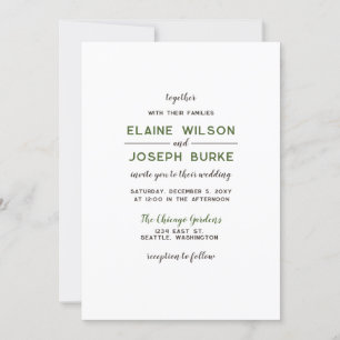 Invitation Pour le Mariage Pinecone de superposition de volum