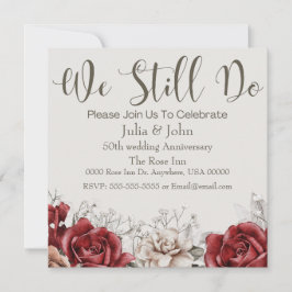 Invitation pour le Nouvel Anniversaire du Mariage 