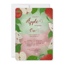 Invitation pour le premier anniversaire Apple of M