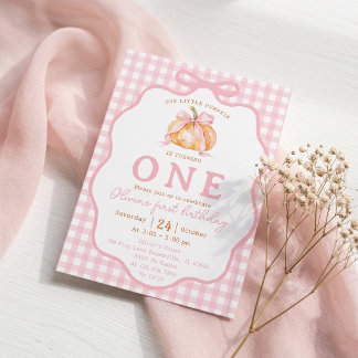 Invitation pour le premier anniversaire avec citro