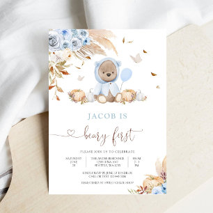 Invitation pour le premier anniversaire de Beary
