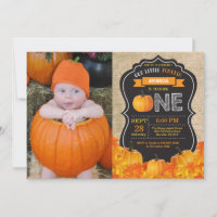 Invitation pour le premier anniversaire de citroui