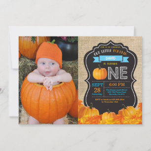 Invitation pour le premier anniversaire de citroui