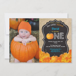 Invitation pour le premier anniversaire de citroui