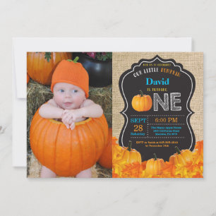 Invitation pour le premier anniversaire de citroui