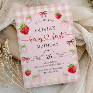 Invitation pour le premier anniversaire de fille a