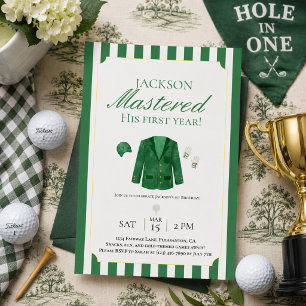 Invitation pour le premier anniversaire de Golf Gr