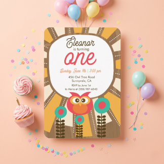 Invitation pour le premier anniversaire de la chou