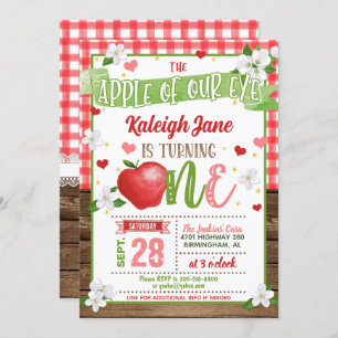 Invitation pour le premier anniversaire de la pomm