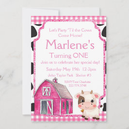 Invitation pour le premier anniversaire de la vach