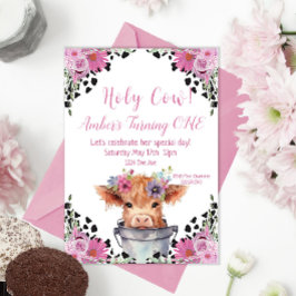 Invitation pour le premier anniversaire de la vach