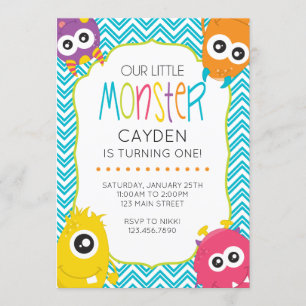 Invitation pour le premier anniversaire de Little 