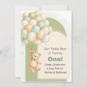 Invitation pour le premier anniversaire de Nounour