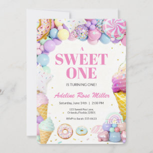 Invitation pour le premier anniversaire de Sweet O