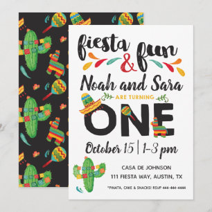 Invitation pour le premier anniversaire de Twin Fi