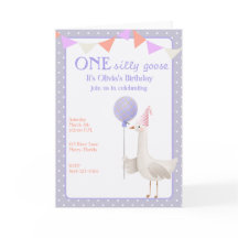 Invitation pour le premier anniversaire de UNE Oie