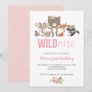 Invitation pour le premier anniversaire de Wild On