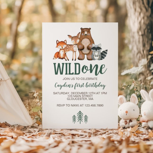Invitation pour le premier anniversaire de Wild On (Créateur téléchargé)