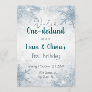Invitation pour le premier anniversaire de Winter